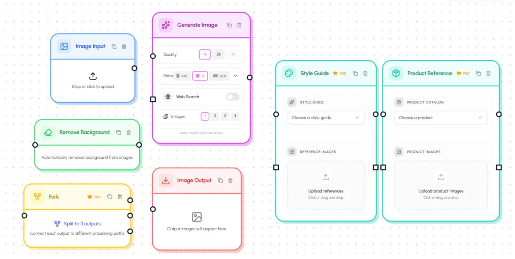 A client brand guide and asset catalog saved next to the design canvas